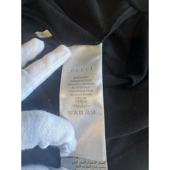 Gucci Shirt Women’s Black Size M, SMALL DEFECT: READ description, SEE PHOTOS - Picture 7 of 13